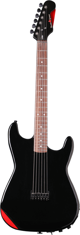 This is an image of a guitar with the Phantom Elite Profile from Thumb Groove American Tailored Phantom Profile Guitars